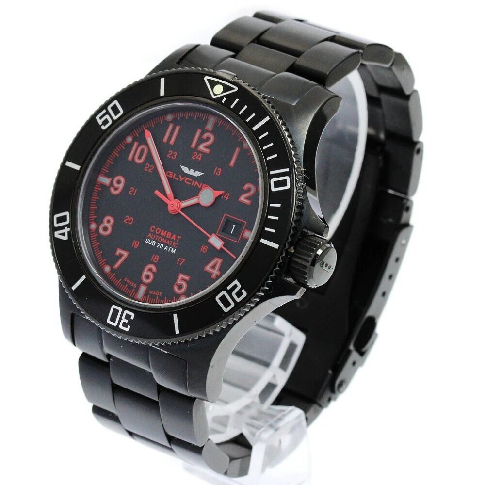 GLYCINE Combat Sub 42 GL0080 Date black Dial Automatic Men's Watch